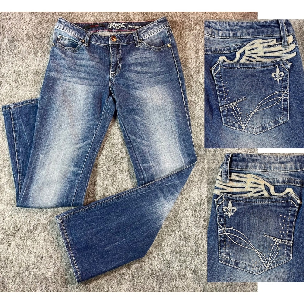 Rock & Republic Women’s Boot Cut Jeans - Faded Blue